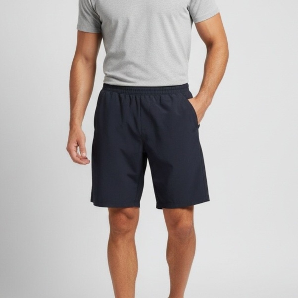 Lululemon Pacebreaker Shorts Men M Black Athletic Training Elastic Waistband